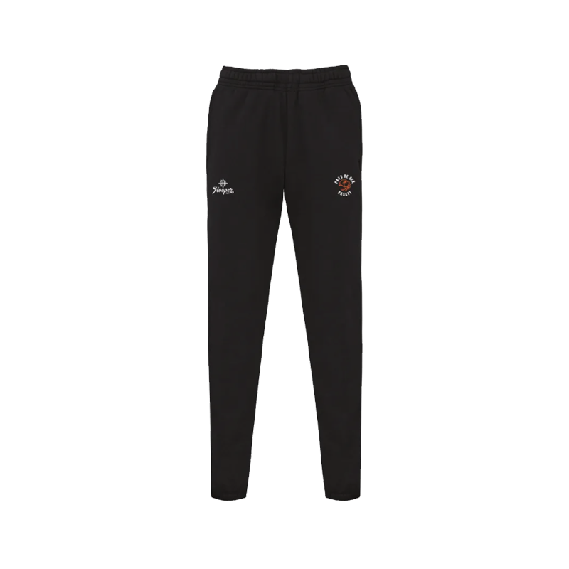 PANTALON HOOPER COTON COLLEGE MIXTE NOIR PAYS DE GEX