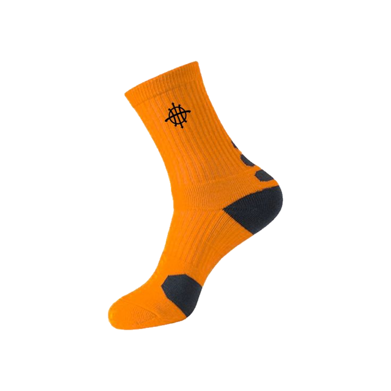 CHAUSSETTES DE BASKET COMPETITION HOOPER ORANGE NOIR PAYS DE GEX